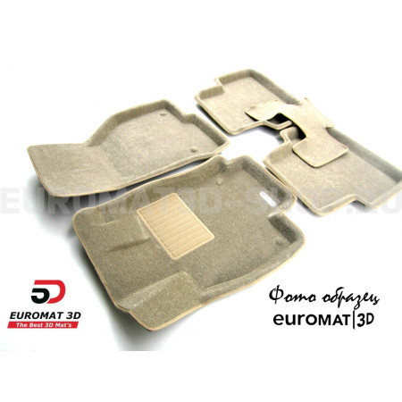 Текстильные 3D коврики Euromat3D Business в салон для Cadillac CTS (2007-2014) (2WD) № EMC3D-001301T Бежевые Текстильные 3D коврики Euromat3D Business в салон для Cadillac CTS (2007-2014) (2WD) № EMC3D-001301T Бежевые