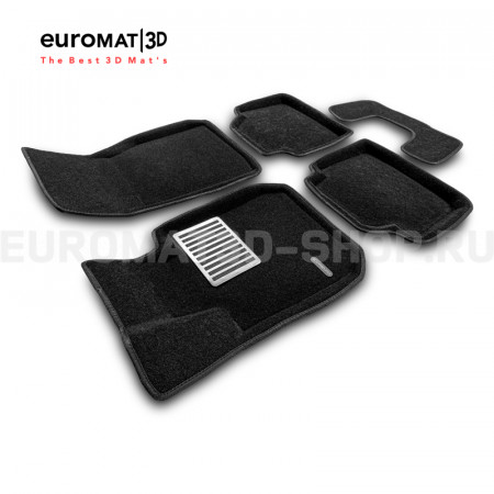 Текстильные 3D коврики Euromat3D Lux в салон для Bmw 3 (F30) (2010-2018) № EM3D-001202