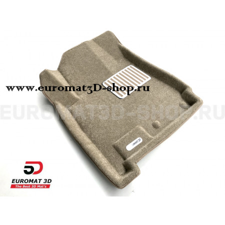 Текстильные 3D коврики Euromat3D Lux в салон для Cadillac SRX (2010-2015) № EM3D-001304T Бежевый Текстильные 3D коврики Euromat3D Lux в салон для Cadillac SRX (2010-2015) № EM3D-001304T Бежевый