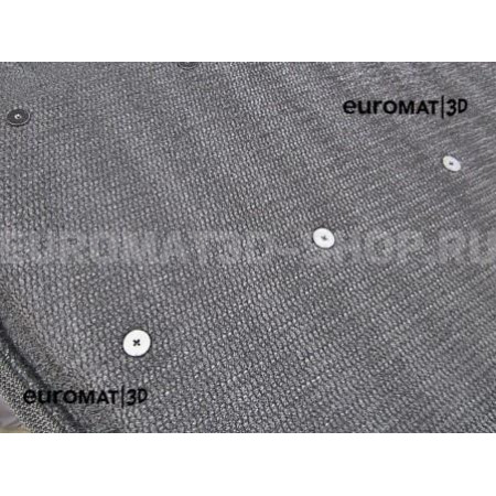 Текстильные 3D коврики Euromat3D Lux в салон для Citroen C4 (2010-) № EM3D-001709