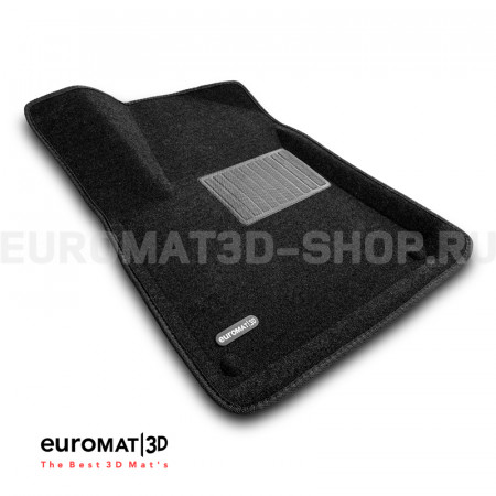 Текстильные 3D коврики Euromat3D Business в салон для Audi Q7 (2015-) № EMC3D-001108