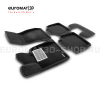 Текстильные 3D коврики Euromat3D Lux в салон для Bmw 3 GT (F34) № EM3D-001216