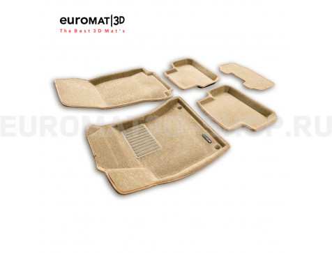 Текстильные 3D коврики Euromat3D Business в салон для Mercedes CLA-Class (C117) (2013-2018) № EMC3D-003516T Бежевые Текстильные 3D коврики Euromat3D Business в салон для Mercedes CLA-Class (C117) (2013-2018) № EMC3D-003516T Бежевые