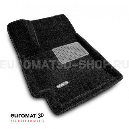 Текстильные 3D коврики Euromat3D Business в салон для Hyundai Solaris (2017-) № EMC3D-002931