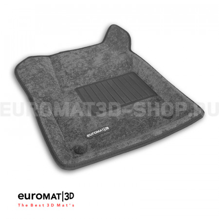 Текстильные 3D коврики Euromat3D Business в салон для Land Rover Discovery Sport (2015-) № EMC3D-003107G Серые