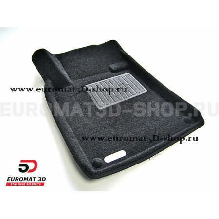 Текстильные 3D коврики Euromat3D Business в салон для Peugeot 407 (2004-2010) № EMC3D-003908