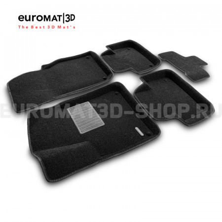 Текстильные 3D коврики Euromat3D Premium в салон для Audi Q8 (2018-) № EMPR3D-001108