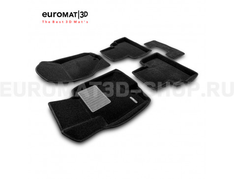 Текстильные 3D коврики Euromat3D Premium в салон для Infiniti FX,QX70 (2008-2014/2015-) № EMPR3D-002802
