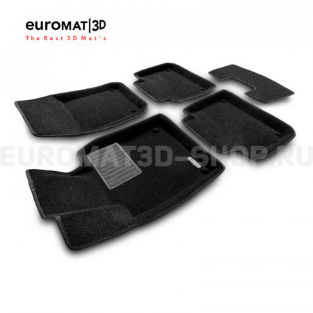 Текстильные 3D коврики Euromat3D Premium в салон для Volvo S90 (2017-) № EMPR3D-005510