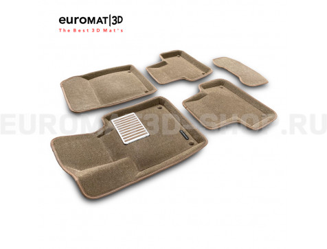 Текстильные 3D коврики Euromat3D Lux в салон для Volvo S 60 (2019-) № EM3D-005502T Бежевый Текстильные 3D коврики Euromat3D Lux в салон для Volvo S 60 (2019-) № EM3D-005502T Бежевый
