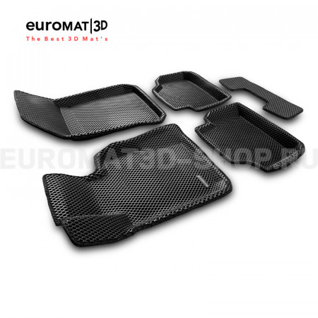 3D коврики Euromat3D EVA в салон для Bmw 3 (E90) (2007-2010) № EM3DEVA-001208