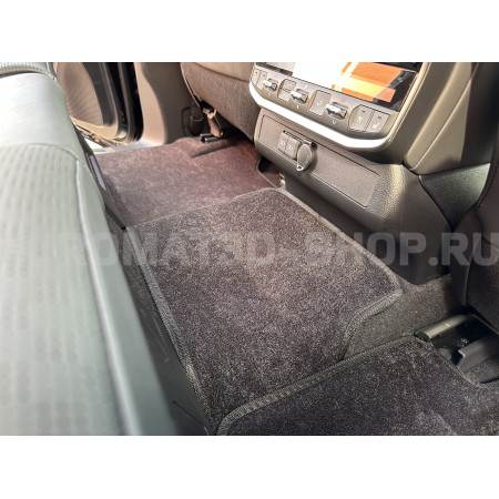 Текстильные 3D коврики Euromat3D Business в салон для Toyota Land Cruiser 300 (2021-) № EMC3D-005109