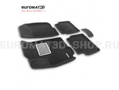 Текстильные 3D коврики Euromat3D Lux в салон для Ravon Nexia R3 (2012-2022) № EM3D-001511 Текстильные 3D коврики Euromat3D Lux в салон для Ravon Nexia R3 (2012-2022) № EM3D-001511