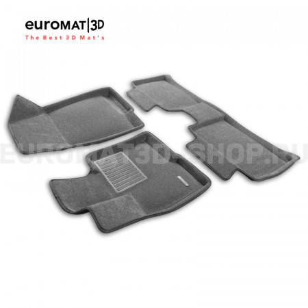 Текстильные 3D коврики Euromat3D Business в салон для Jaecoo J7 (2023-) № EMC3D-000030G Серые