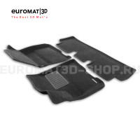 Текстильные 3D коврики Euromat3D Business в салон для Tesla Model 3 (2017-) № EMC3D-004901