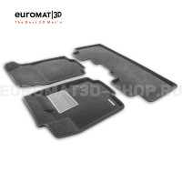 Текстильные 3D коврики Euromat3D Business в салон для Chevrolet Captiva (2018-) № EMC3D-001514