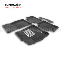 Текстильные 3D коврики Euromat3D Lux в салон для Audi Q5L (2017-2026) № EM3D-001117