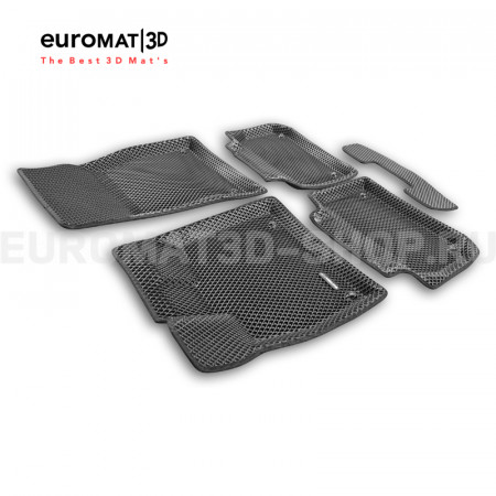 3D коврики Euromat3D EVA в салон для Audi Q5L (2017-2026) № EM3DEVA-001117